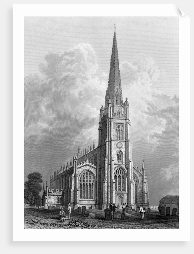 Church of St. Mary the Virgin, Saffron Walden by William Henry Bartlett