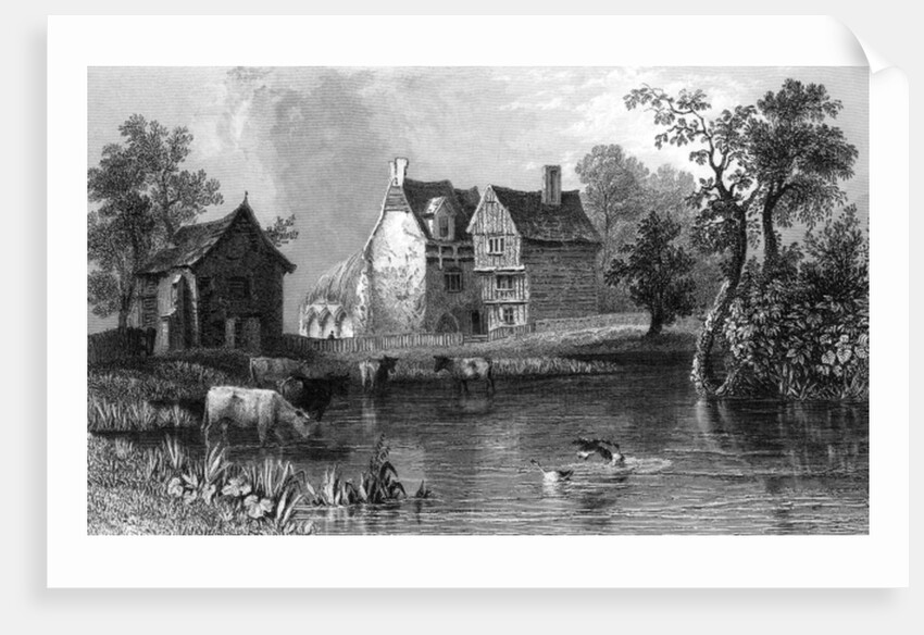 Beleigh Abbey, near Maldon, Essex by William Henry Bartlett