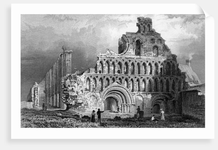 St. Botolph's Priory, Colchester, Essex, 1832 by William Henry Bartlett