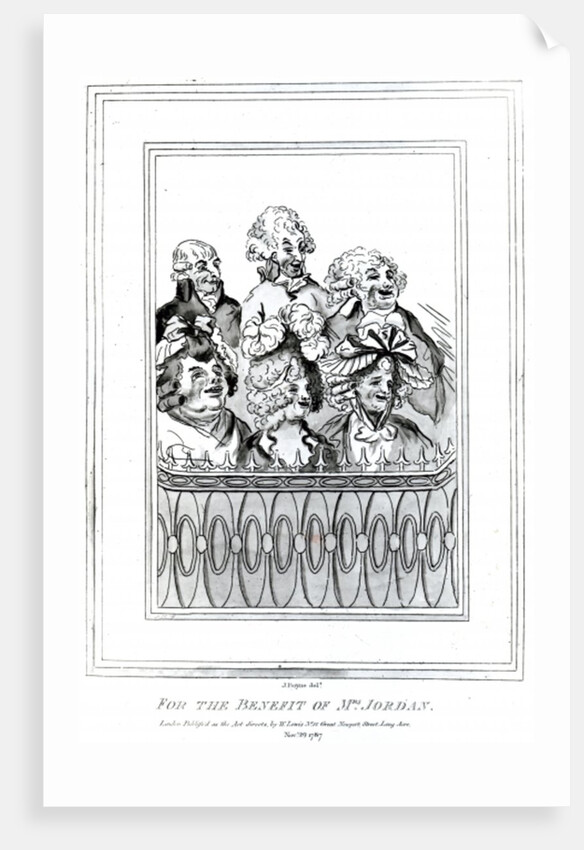 For the Benefit of Mrs Jordan, 1787 by John Boyne