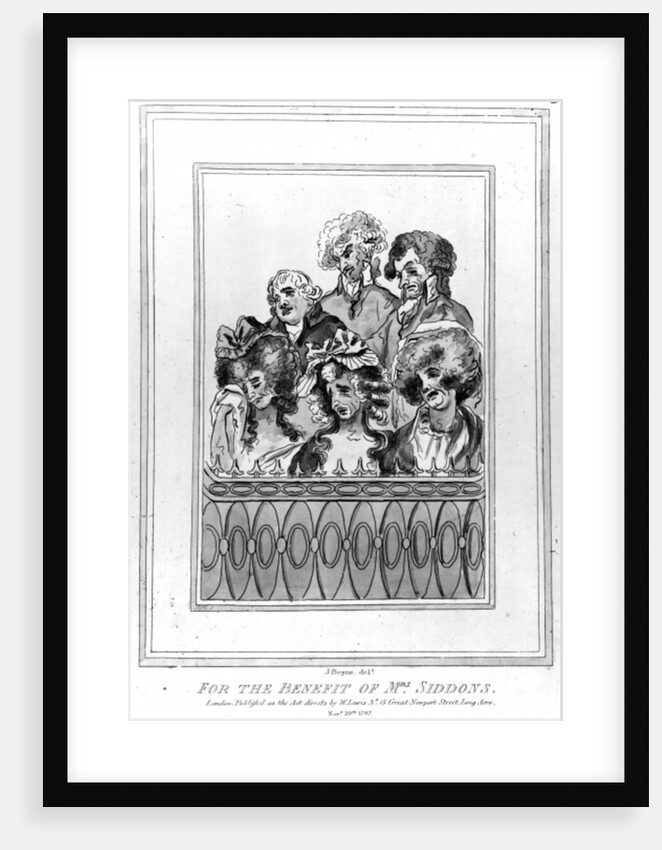 For the Benefit of Mrs Siddons, 1787 by John Boyne