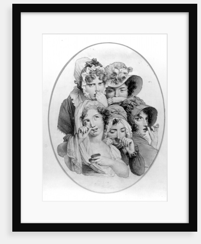 Lady Snuff Takers by English School