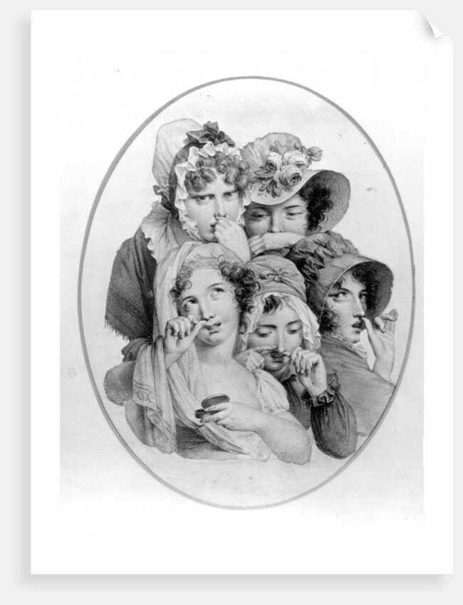 Lady Snuff Takers by English School