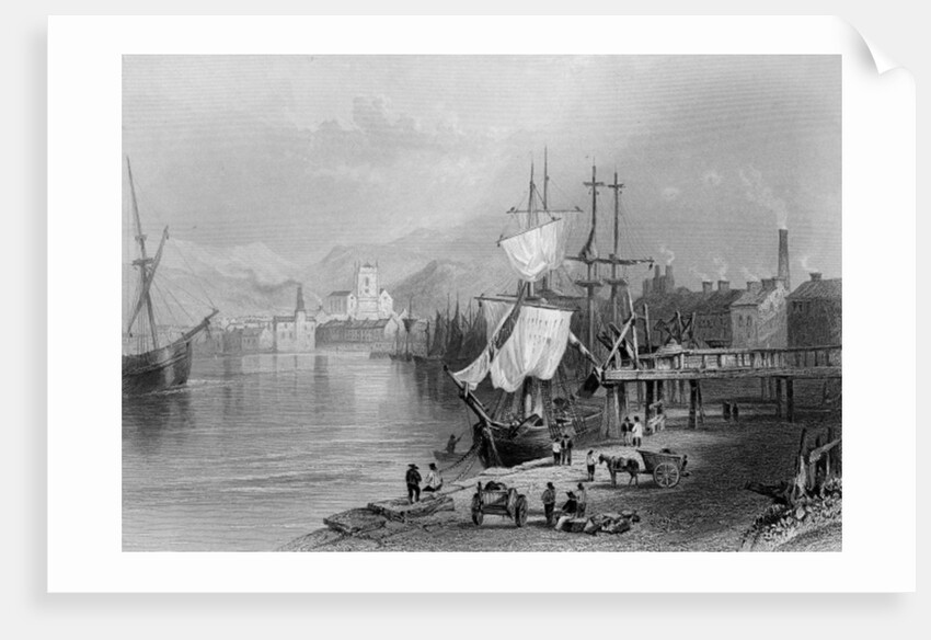 Workington, c.1840-50 by William Henry Bartlett