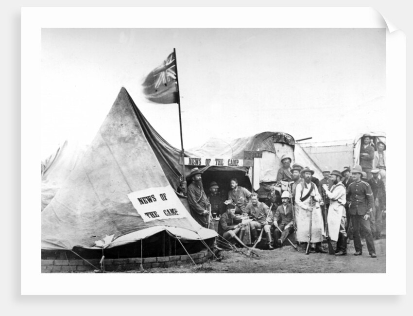 The Publishing Officers and Editor's Quarters of 'News of the Camp', c.1880-81 by English Photographer