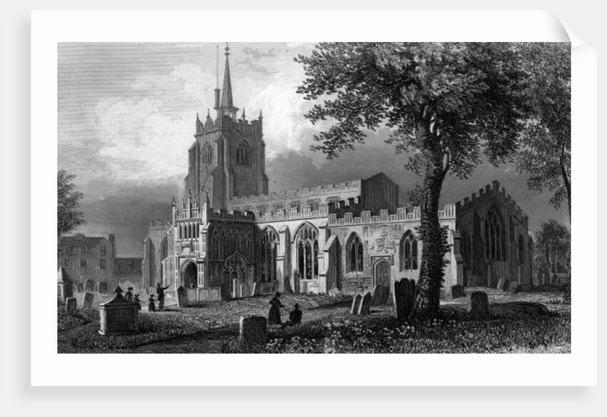 St. Mary's Church, Chelmsford by William Henry Bartlett