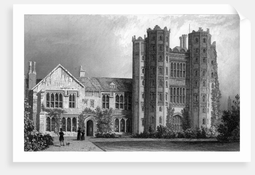 Layer Marney Tower, Essex by William Henry Bartlett