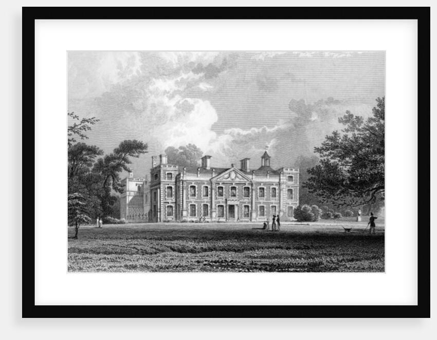 Hill Hall, near Epping, Essex, engraved by Samuel Lacey, 1831 by William Henry (after) Bartlett
