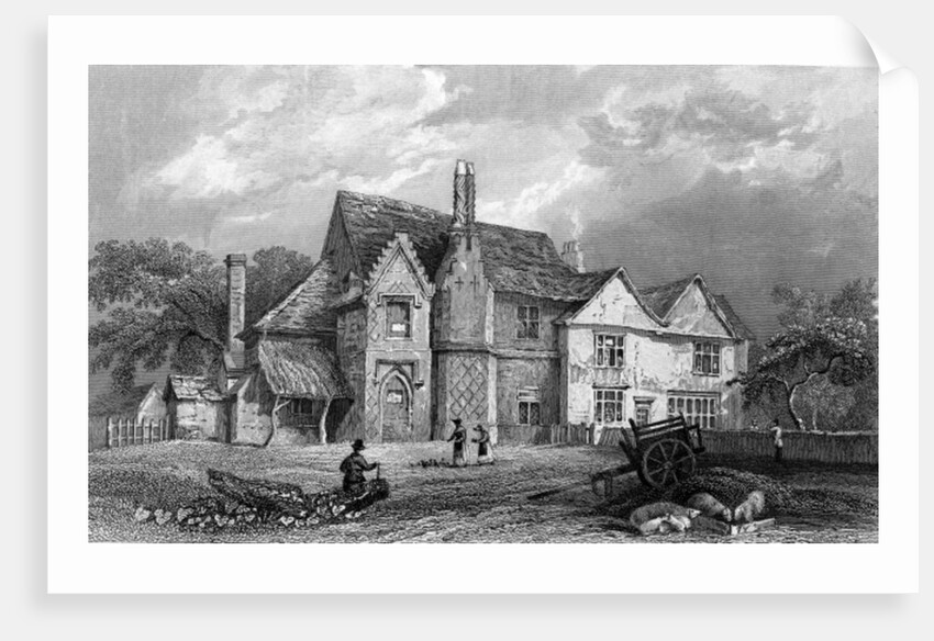 Little Warley Hall, Essex, engraved by Henry Adlard, 1833 by William Henry (after) Bartlett