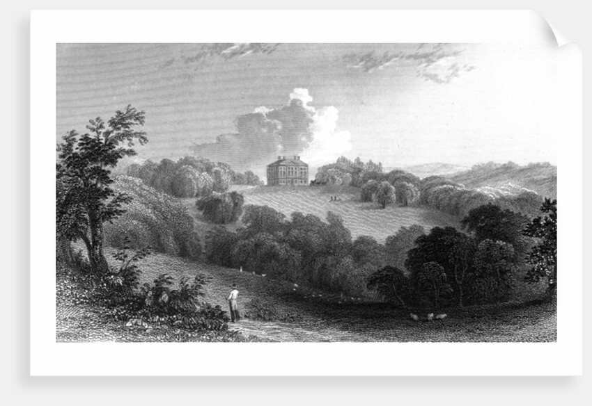 Copped Hall, Essex, engraved by Thomas Garner, 1832 by William Henry (after) Bartlett