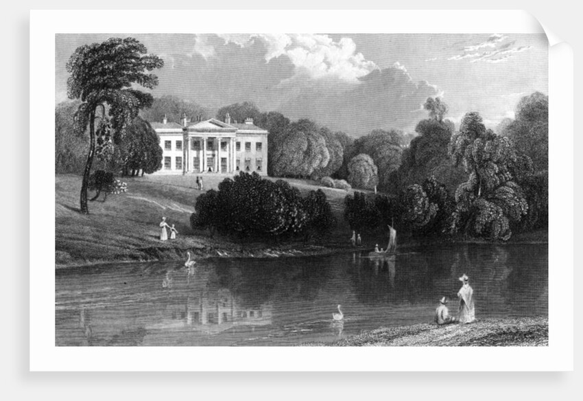Debden Hall, Essex, 1833 by William Henry Bartlett