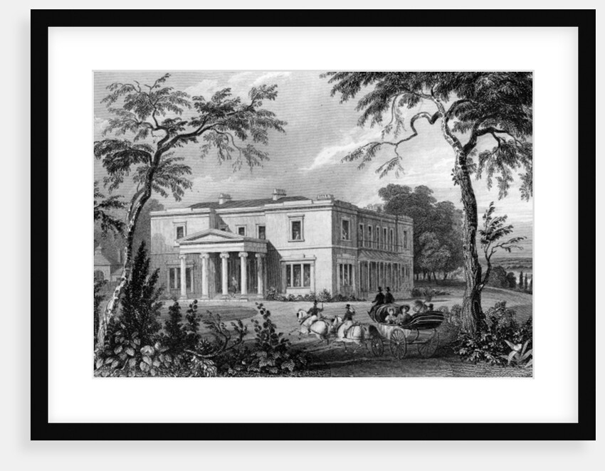 Stisted Hall, near Braintree, Essex, engraved by John Carr Armytage, 1832 by William Henry (after) Bartlett