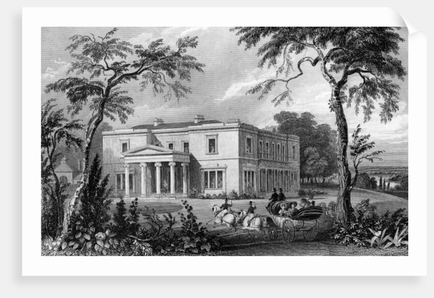 Stisted Hall, near Braintree, Essex, engraved by John Carr Armytage, 1832 by William Henry (after) Bartlett