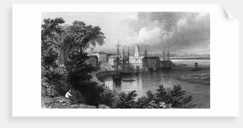 Mistley Quay, near Harwich, Essex by William Henry Bartlett