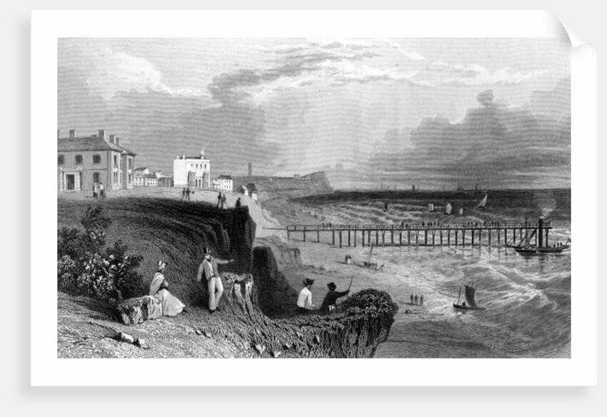 Walton on the Naze, Essex by William Henry (after) Bartlett