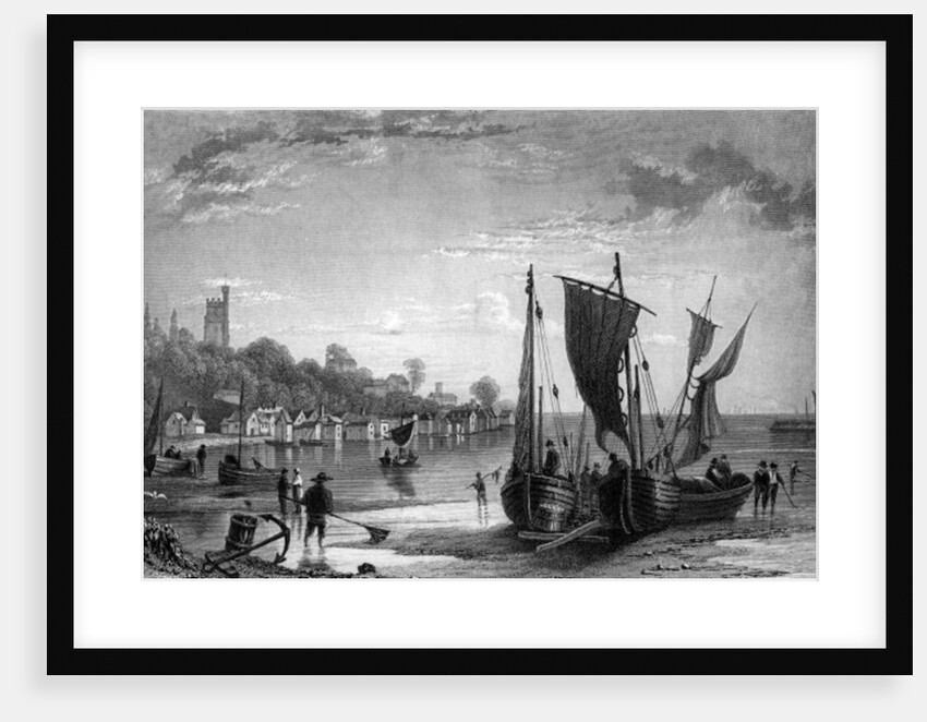 The Village of Leigh, near Southend, Essex, engraved by Charles Mottram, 1833 by William Henry (after) Bartlett