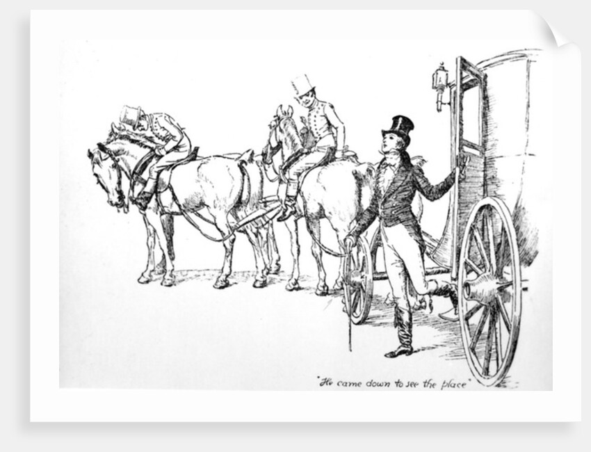 He came down to see the place by Hugh Thomson