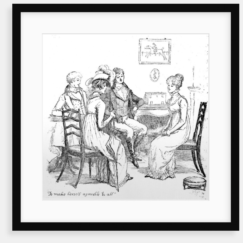 To make herself agreeable to all by Hugh Thomson