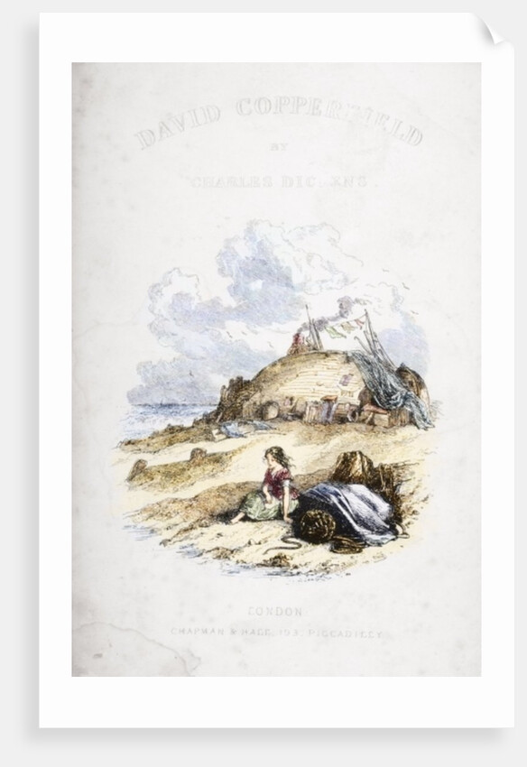 Title page illustration from 'David Copperfield' by Charles Dickens first published 1850 by Hablot Knight Browne