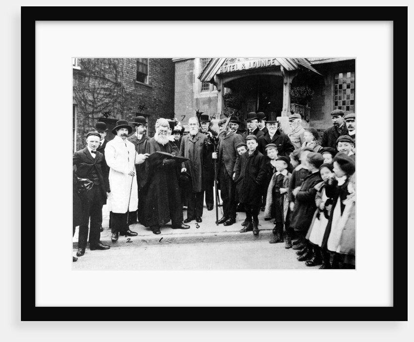 Swearing on the horns at Highgate, March 28 1906 by J. Benjamin Stone