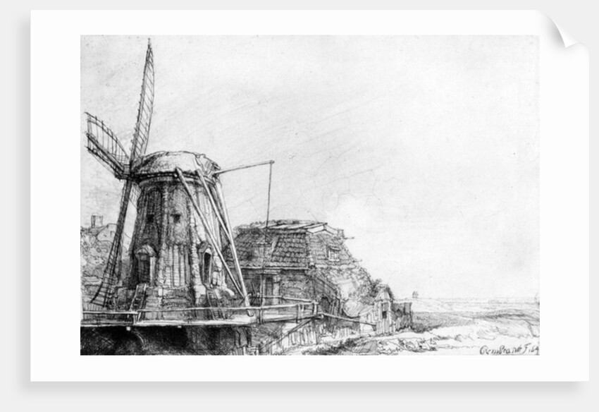 The Windmill, 1641 by Rembrandt Harmensz. van Rijn