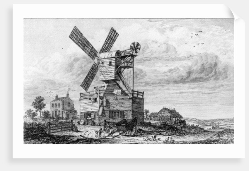 Mill on Wimbledon Common by George Cooke