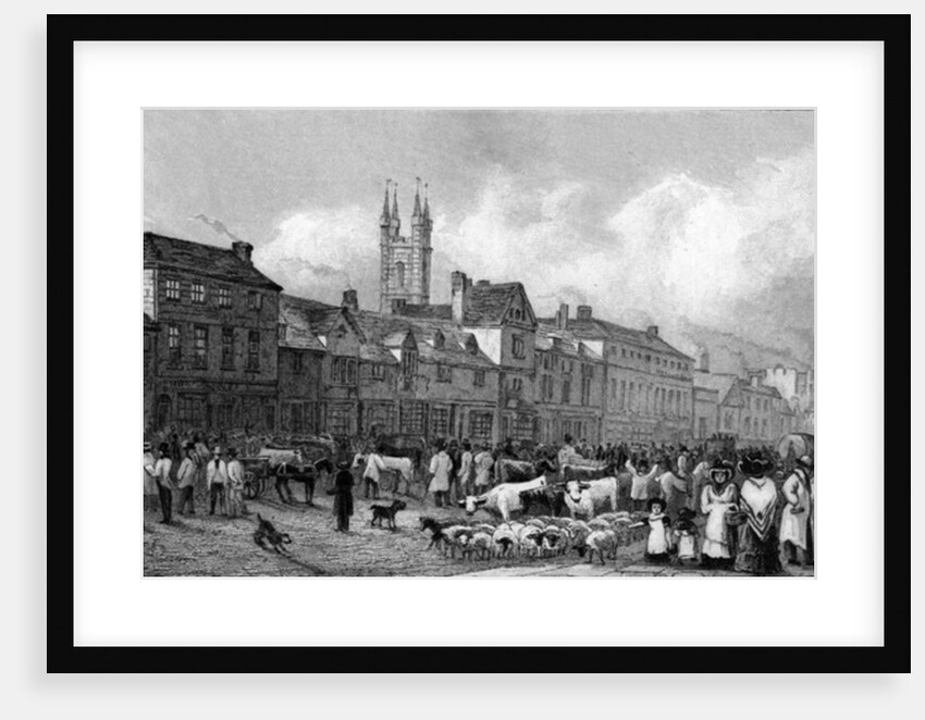 Market Day at Ashford, Kent by George Sidney Shepherd