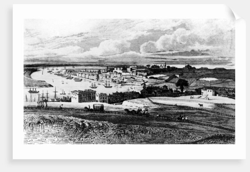 Chatham Dockyard from Port Pitt by George Sidney Shepherd