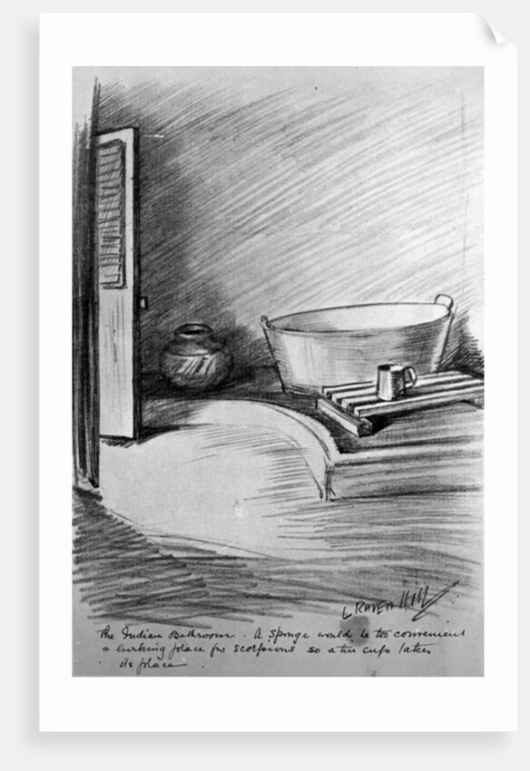 The Indian Bathroom by Leonard Raven-Hill