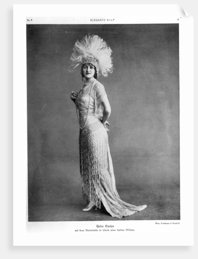 Gaby Deslys by Unknown photographer