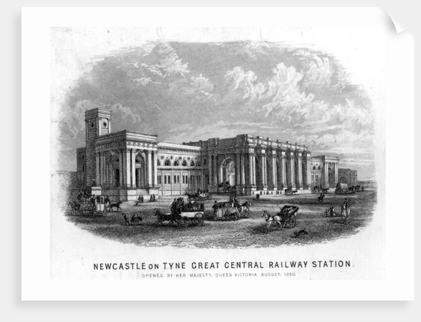 Newcastle-upon-Tyne Great Central Railway Station by English School