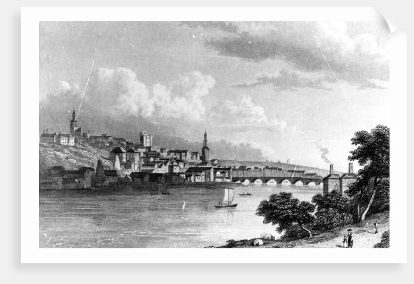 Newcastle from Askew's Wood, engraved by Edward Francis, 1829 by William (after) Westall