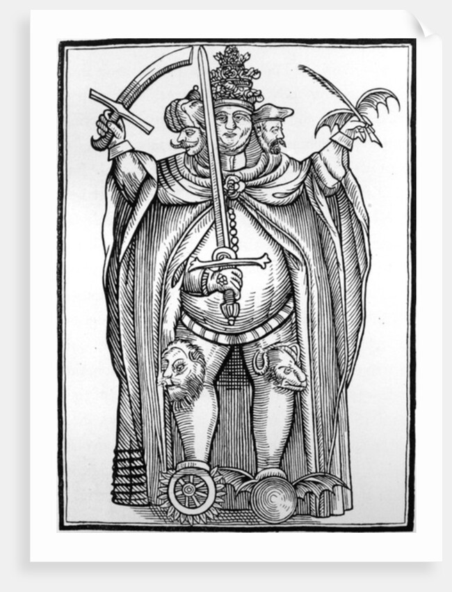 The Antichrist with three heads by French School