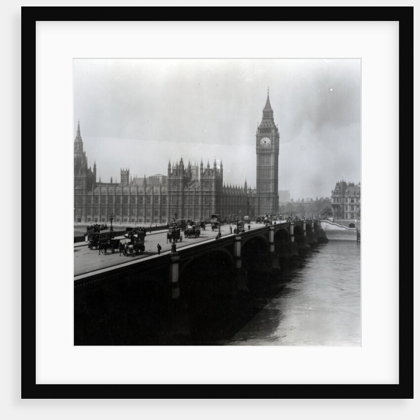 View of Westminster Bridge and the Houses of Parliament by English Photographer