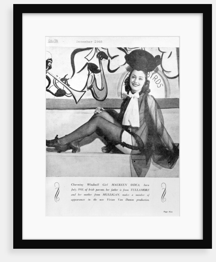 Maureen O'Dea, one of Vivian van Damme's 'Windmill Girls', 1948 by English Photographer