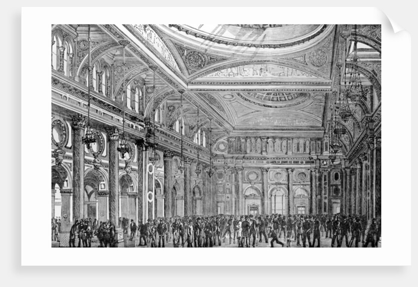 Interior of the Royal Exchange, Manchester by English School