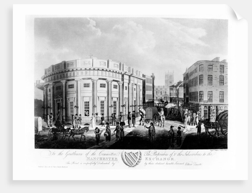 The Manchester Exchange, 1810 by Francis James Sarjent