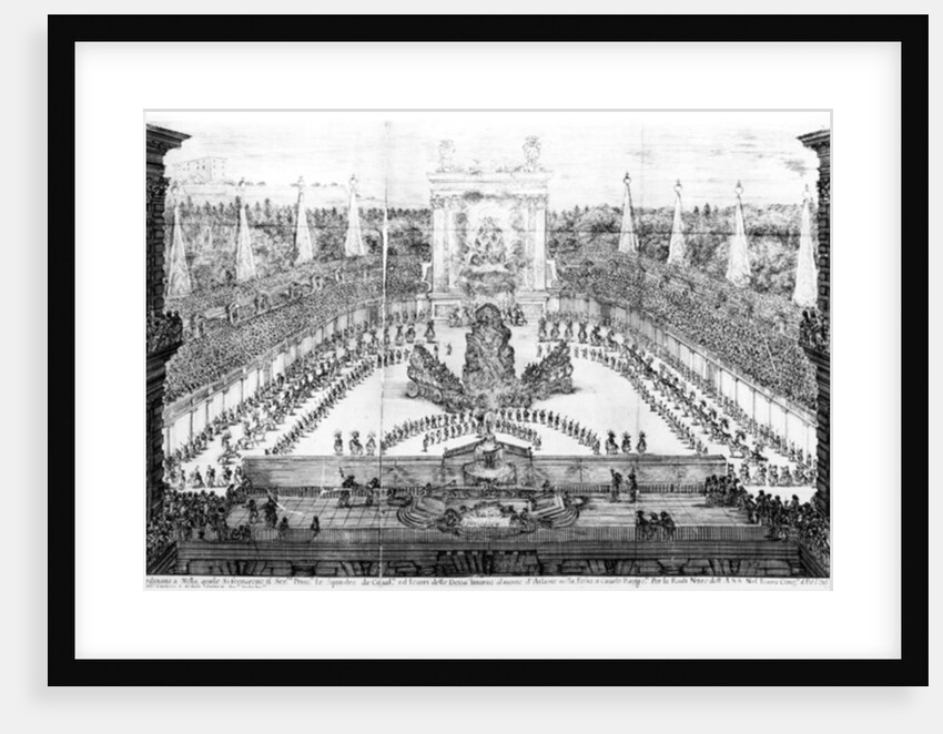 Pageant of Atlas for the marriage of Cosimo III de'Medici and Margherita Luisa d'Orleans by Alessandro Carducci