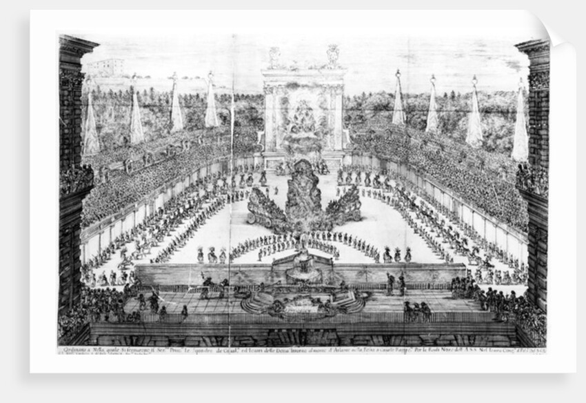 Pageant of Atlas for the marriage of Cosimo III de'Medici and Margherita Luisa d'Orleans by Alessandro Carducci