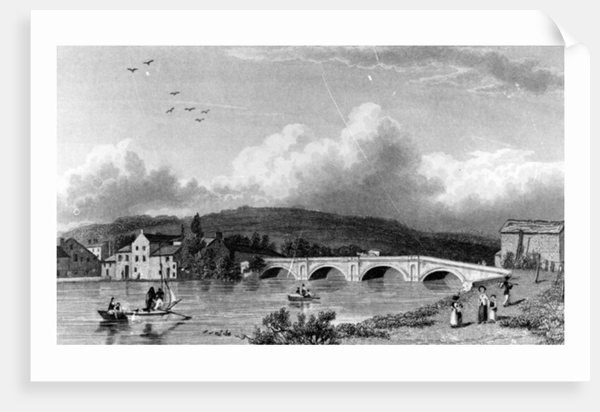 Strammongate Bridge, Kendal by William Westall