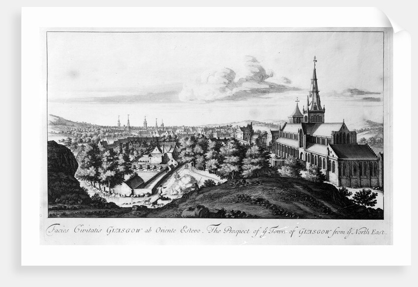 The Prospect of ye Town of Glasgow from ye North East by John Slezer
