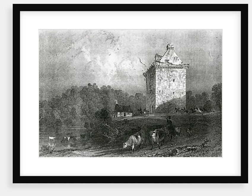 Gilnockie - or Johnny Armstrong's Tower by Thomas Allom