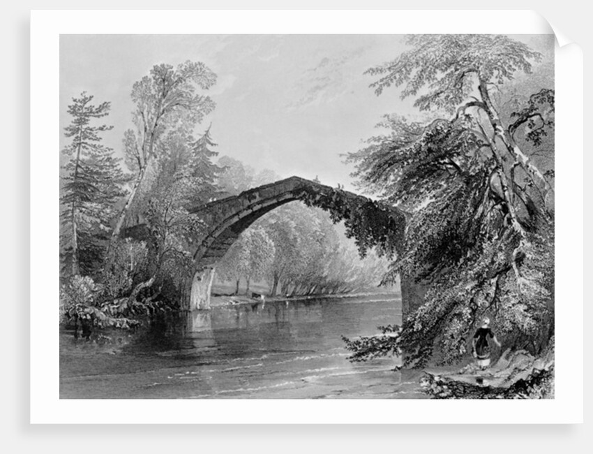 Bridge of Doon, engraved by G. K. Richardson by William Henry (after) Bartlett