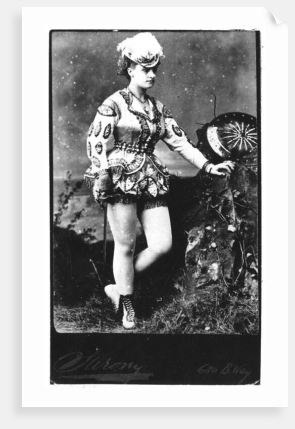 Carte de Visite of an Unidentified Actress, c.1870-90 by American Photographer