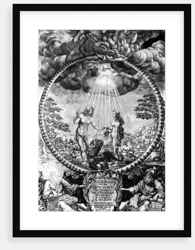 Frontispiece to the German edition of Matthew Hale's 'The Primitive Origination of Mankind, Considered and Examined According to the Light of Nature' by German School