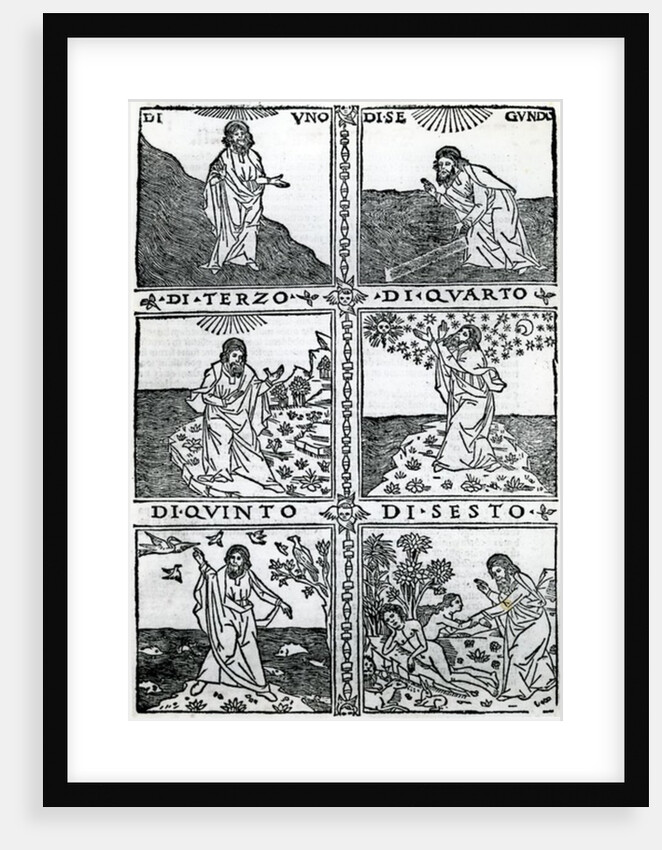 The Six Days of Creation by Italian School