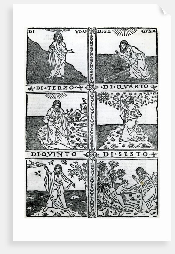 The Six Days of Creation by Italian School