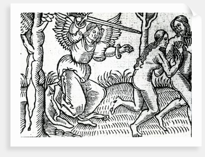 The Expulsion from the Garden of Eden by English School