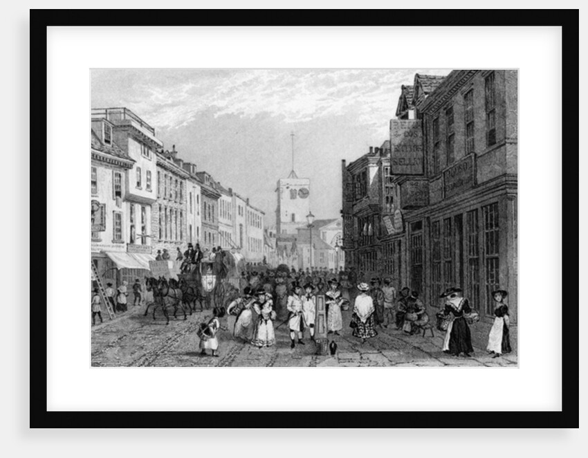 Market day in Dartford, Kent by George Shepherd
