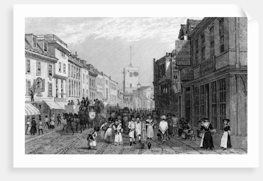 Market day in Dartford, Kent by George Shepherd